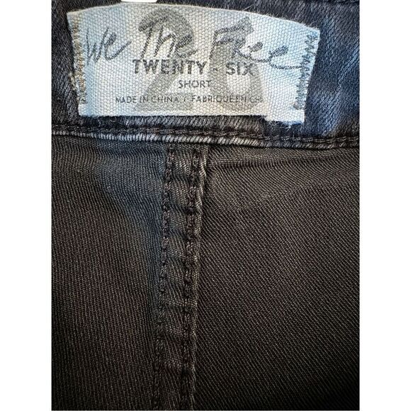 Free People We The Free Just Float On Flare Black Jeans Sz 26 short - Picture 4 of 10